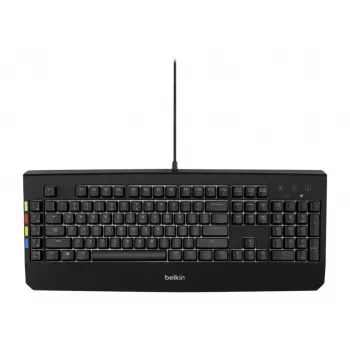 Belkin 2-4-8 Port Secure KVM USB -näppäimistö valaistuksella DE QWERTZ