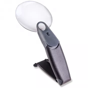 Carson FH-25 FreeHand 2,5-kertainen suurennuslasi LED-valaistuksella, musta