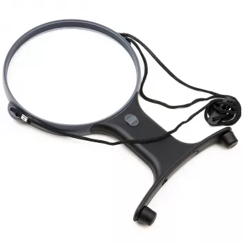 Carson HF-66 MagniFree LED-suurennuslampuu taipuisalla hanhenkaulalla, 2x/5x suurennus, 13 cm linssi, LED-valaistus, musta
