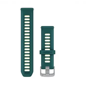 Garmin Quick Release -ranneke 20mm silikoni Teal Green/Citron (010-11251-B8)
