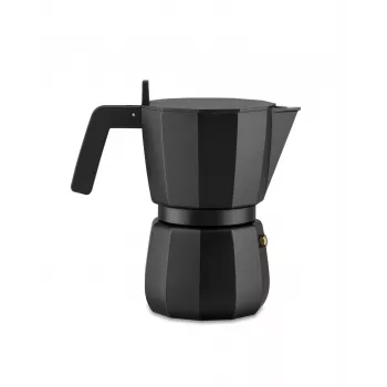 Alessi mokka-espressokeitin DC06/6B musta