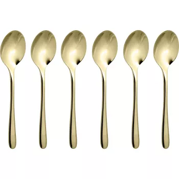 Sambonet Taste PVD 6 espressolusikkaa setti kulta