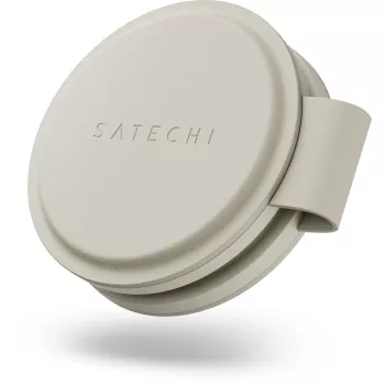Satechi OntheGo 2-in-1 langaton laturi Qi2:lla, 15W, Sand