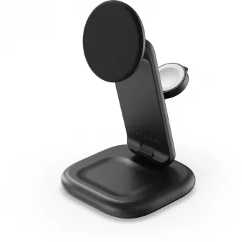 Satechi 3-in-1 Qi2 25W taitettava latausteline - Space Black