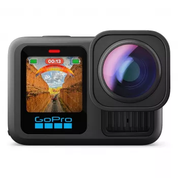 GoPro HERO13 Black Ultra Wide Edition toimintakamera 4K, 5.3K, 2.7K, kosketusnäyttö, Ultra HD, vedenpitävä, GPS, pölytiivis, Bluetooth, Wi-Fi, hidastus, Full HD (CHDRB-133-RW)