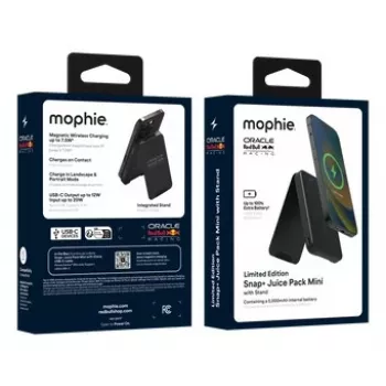 Mophie Snap+ Mini Stand 5000 mAh varavirtalähde musta