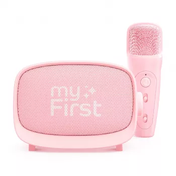 myFirst Voice 2 langaton karaokesetti - mikrofoni ja kaiutin äänenmuunnostehosteilla, pinkki