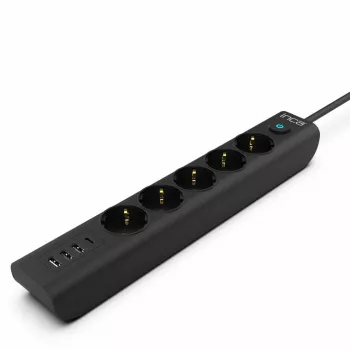Cian Technology GmbH INCA jatkojohto IPW-44TU 5 pistorasiaa 3xUSB-A+1xUSB-C 1.5m