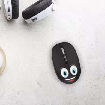 INCA langaton hiiri 1200 DPI / 3 painiketta / 2,4 GHz USB-A WEENY Emoji musta (IWM-245RS)