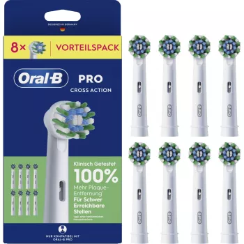 Braun Oral-B Pro CrossAction vaihtoharjaspäät 8 kpl:n pakkaus 994040