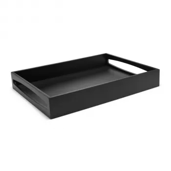 Leopold Vienna Zilverstad tarjotin musta 300x400x60mm puu LV618000