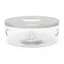 Bredemeijer teelämmitin Minuet lasi + inox-alusta 15,1 cm hopea