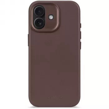 Decoded nahkainen takakansi iPhone 17:lle MagSafe-yhteensopiva - Chocolate Brown