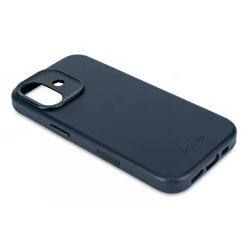 Decoded nahkainen takakansi iPhone 17:lle MagSafe-yhteensopiva - Navy Shadow