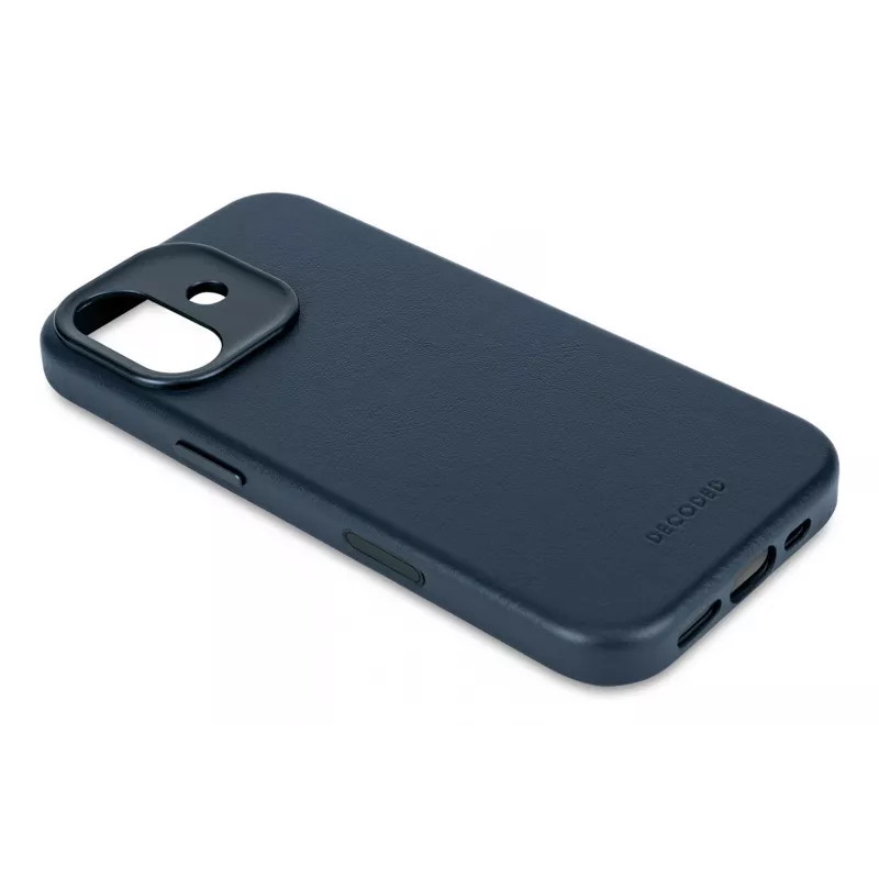 Decoded nahkainen takakansi iPhone 17:lle MagSafe-yhteensopiva - Navy Shadow