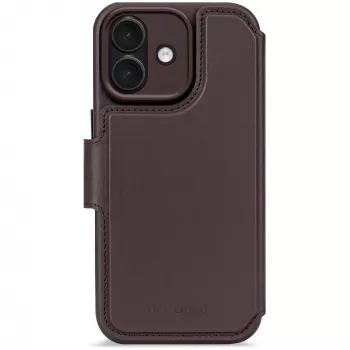 Decoded nahkainen irrotettava lompakko iPhone 17:lle MagSafe-yhteensopiva - Chocolate Brown