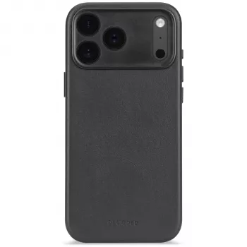 Decoded nahkainen takakansi iPhone 17 Prolle MagSafe-yhteensopiva (musta)