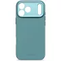 Decoded AntiMicrobial -silikoninen takakansi iPhone 17 Pro Maxille, MagSafe-yhteensopiva, Retro Blue