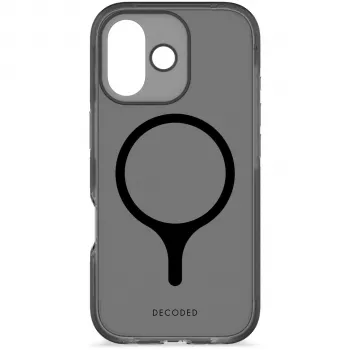 Decoded DropTec läpinäkyvä takakansi iPhone 17:lle MagSafe-yhteensopiva (Frosted Black)