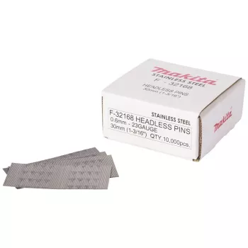 Makita F-32168 ruostumattomat naulat 0,6 x 30 mm 10000 kpl 23 Gauge kannaton