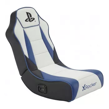 X Rocker Geist 2.0 PlayStation Floor Rocker pelituoli 2.1 äänijärjestelmällä - valkoinen/sininen
