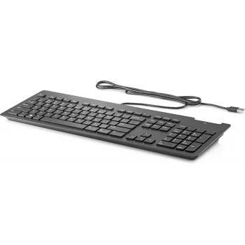 HP Business Slim -näppäimistö Pan Nordic QWERTY musta USB johdollinen