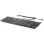 HP Business Slim -näppäimistö Pan Nordic QWERTY musta USB johdollinen