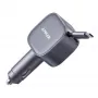 Anker Nano autolaturi (75 W, USB-C-liitäntä, sisäänrakennettu sisäänvedettävä USB-C-kaapeli)