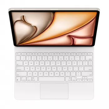 Apple Magic Keyboard Apple iPad Air 13 (M2/M3) -tabletille, valkoinen, Smart Connector, sveitsiläinen asettelu