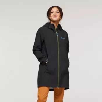 Cotopaxi Cielo Rain Trench naisten sadetakki - All Black, koko S