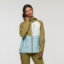 Cotopaxi Impermeo 3L Hooded Shell Jacket - Moss/Sea Spray (naisten, koko S)