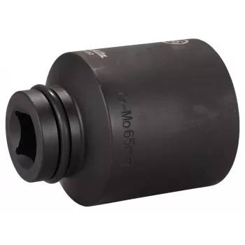 Makita iskuhylsy 1 tuuman vetoliitäntä 65 mm 6-kulmainen Cr-Mo musta fosfatoitu E-24810