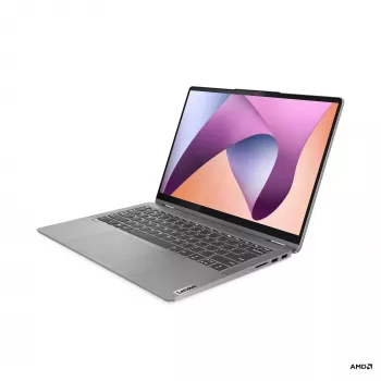 Lenovo IdeaPad Flex 5 14 tuuman 2-in-1-kannettava, AMD Ryzen 5 7430U, 16GB RAM, 512GB SSD, Windows 11 Home, kosketusnäyttö, harmaa