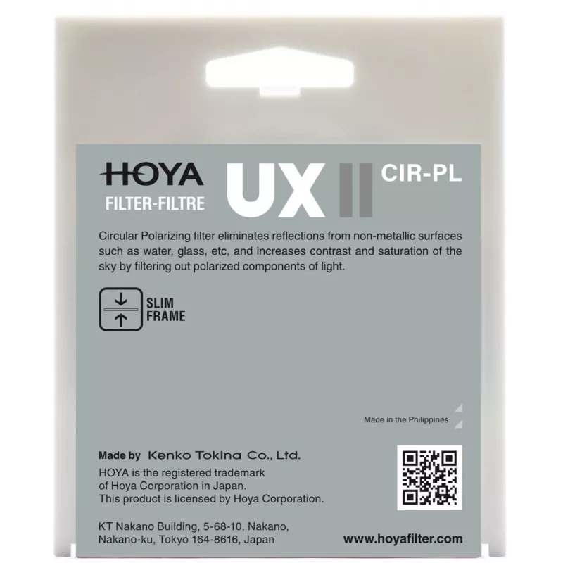Hoya UX II CIR-PL 72 mm ympyräpolarisaatiosuodatin