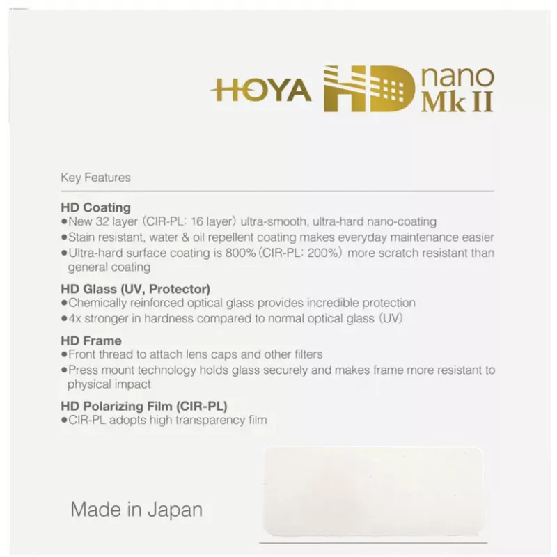 Hoya HD nano MkII CIR-PL 52 mm