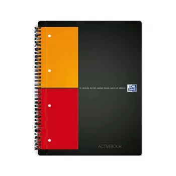 ELBA Activebook muistikirja A4 ruudullinen musta 80 arkkia