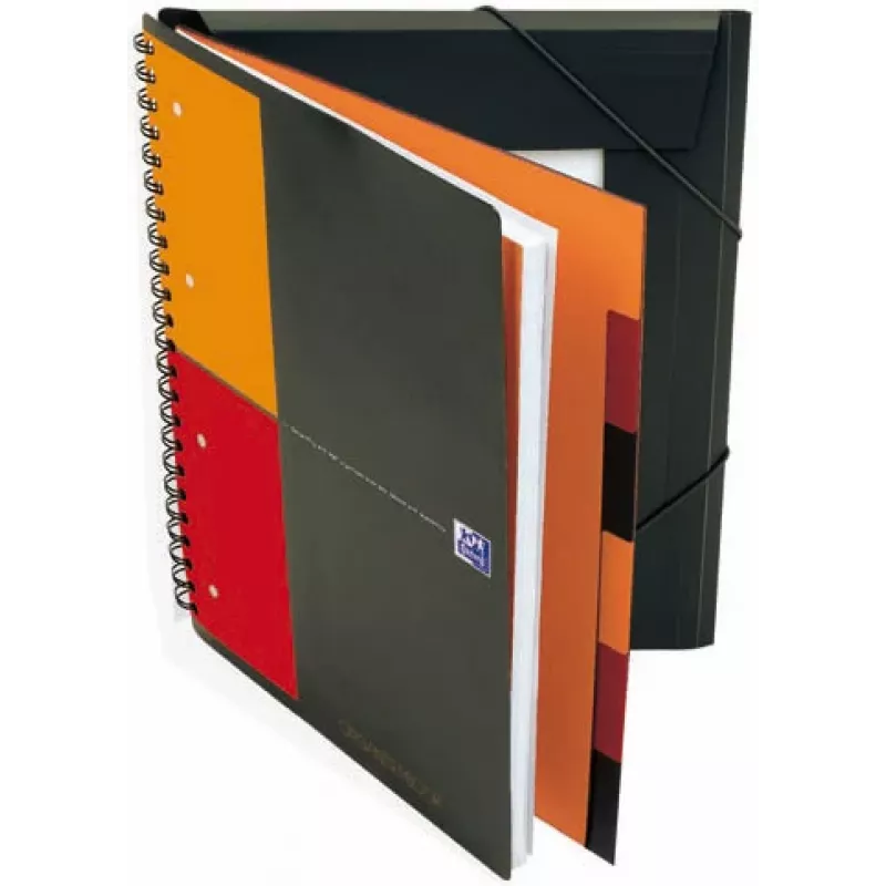 ELBA Organiser Book - 80 arkkia - musta - A4 - kierreliitos - 245 mm - 310 mm