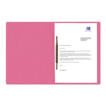 Oxford Top File+ niittikansio A4 vaaleanpunainen kartonki 390 g/m² liike-/viranomaiskiinnitys
