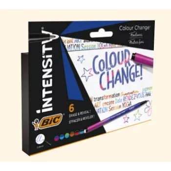 BIC Fineliner Intensity 0,4 mm värit lajiteltu 6 kpl:n pakkaus
