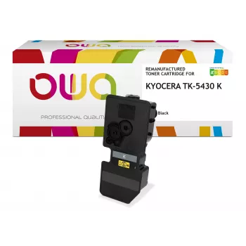Armor OWA yhteensopiva värikasetti Kyocera TK-5430K musta 1 250 sivua uudelleenvalmistettu