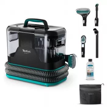 Tefal Clean It IZ5020 pesuimuri matoille ja verhoilulle, tahranpoisto, 750 W, 13 500 Pa imuteho, 2,3 l puhtaan veden ja 1,5 l likaveden säiliö, Auto Clean
