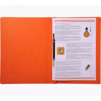 Exacompta Quick Binder A4 oranssi Colorspan kartonki 355 g/m² pehmeä metallisakara