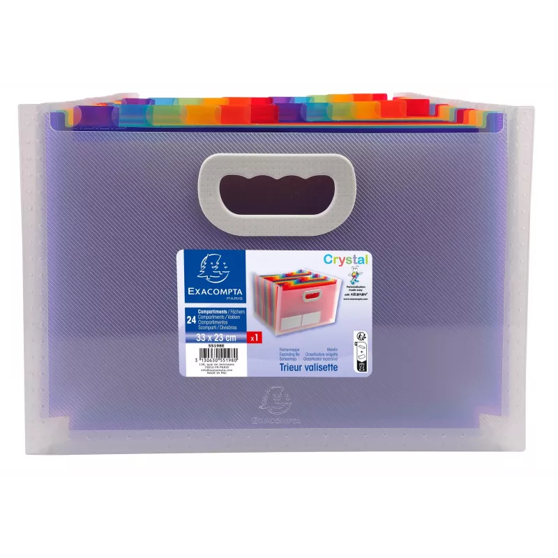 Exacompta 55198E - A4 - polypropeeni (PP) - läpinäkyvä - 330 mm - 250 mm - 235 mm