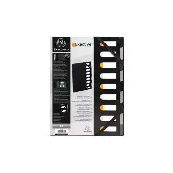 Exacompta 55334E Forever asiakirjatasku A4 polypropeeni musta 320x240 mm