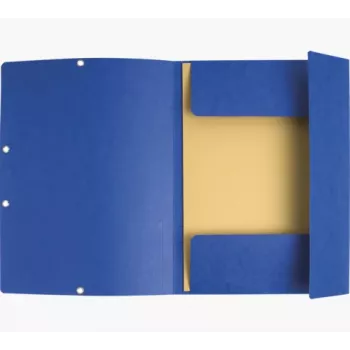 Exacompta Colorspan kuminauhakansio A4 sininen 355 g/m² 3 läppää kuminauhalla