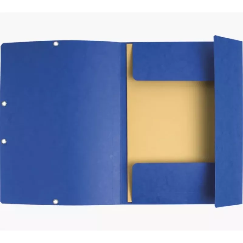 Exacompta Colorspan kuminauhakansio A4 sininen 355 g/m² 3 läppää kuminauhalla