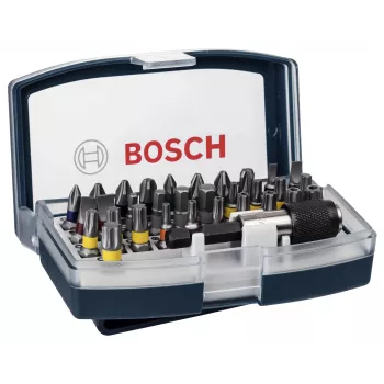 Bosch ruuvauskärkisarja 32-osainen Torx, Phillips, Pozidriv, kuusiokanta, ura, Torq-Set pituus 25 mm