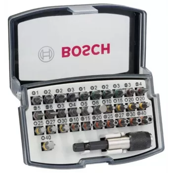 Bosch Accessories 2607017564 ruuvauskärkisarja 32 osaa ruuvauskärkisarja magneettipidikkeellä