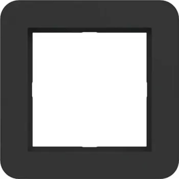 HAGER WAD7100BM peitekehys 1-osainen C.1 Night Black Matt