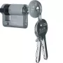 Hager WDA7172 profiilipuolisylinteri lisävaruste, 30/10 mm, nikkelöity messinki, 2 avainta